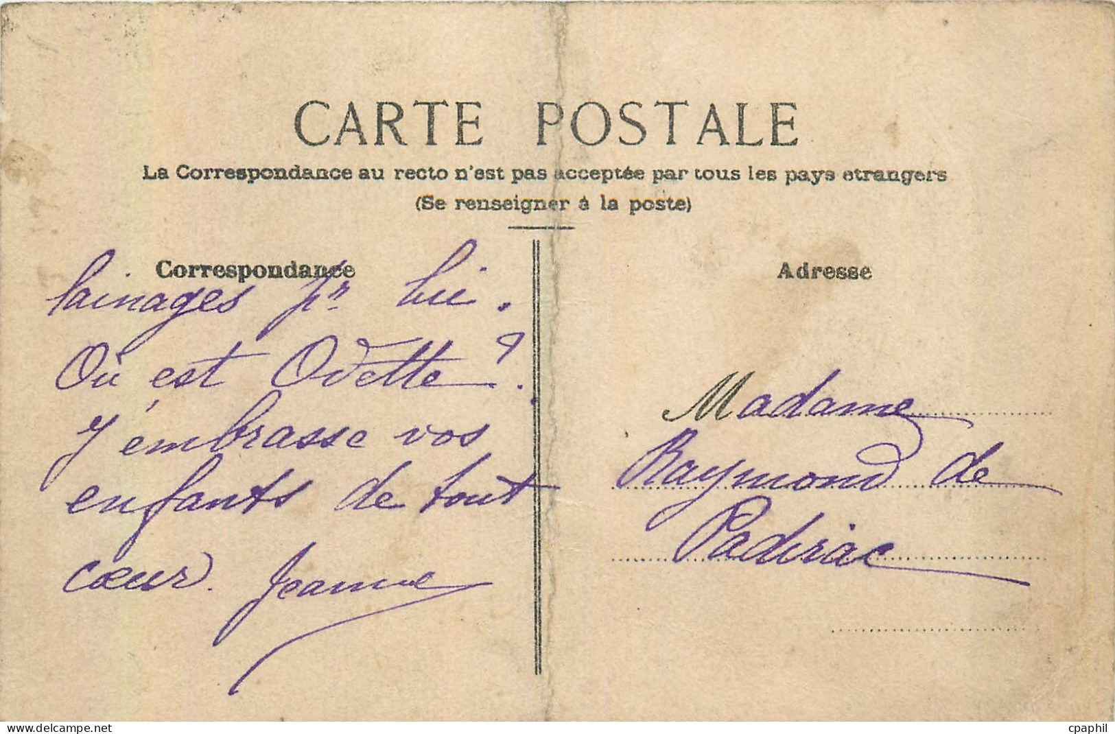 CPA pour Padirac