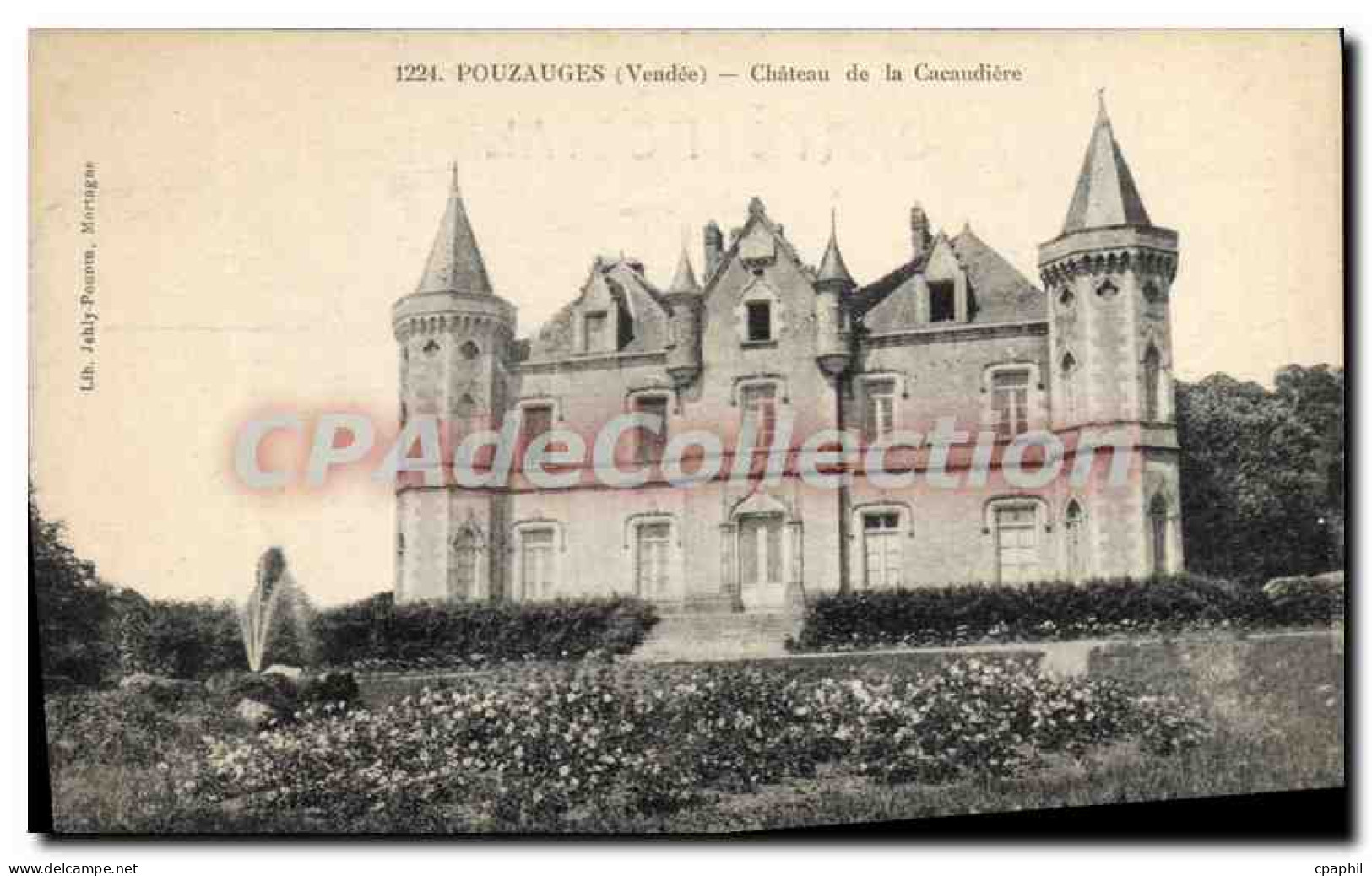 CPA Pouzauges (Vendee) Chateau de la Cacaudiere