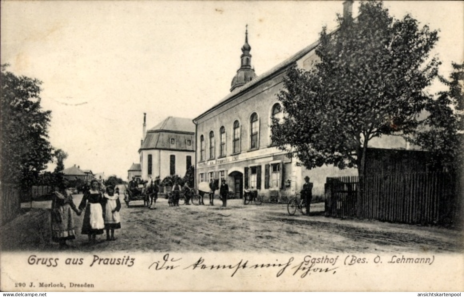 CPA Prausnitz Hirschstein, Gasthof