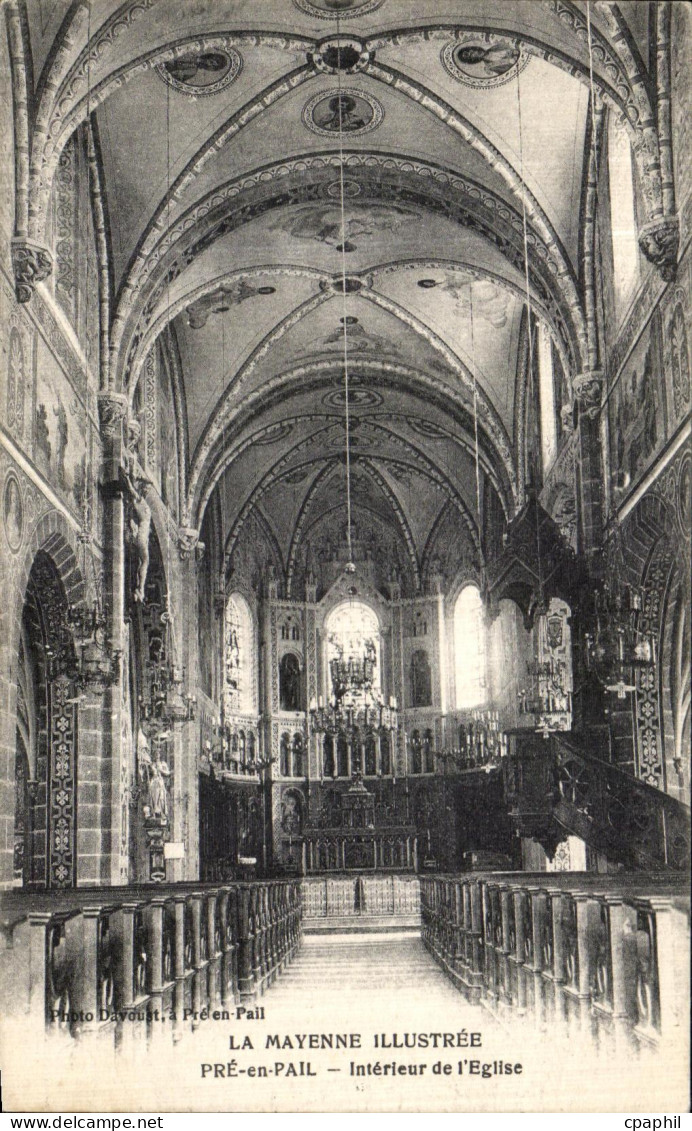 CPA Pre en Pail Interieur de L Eglise
