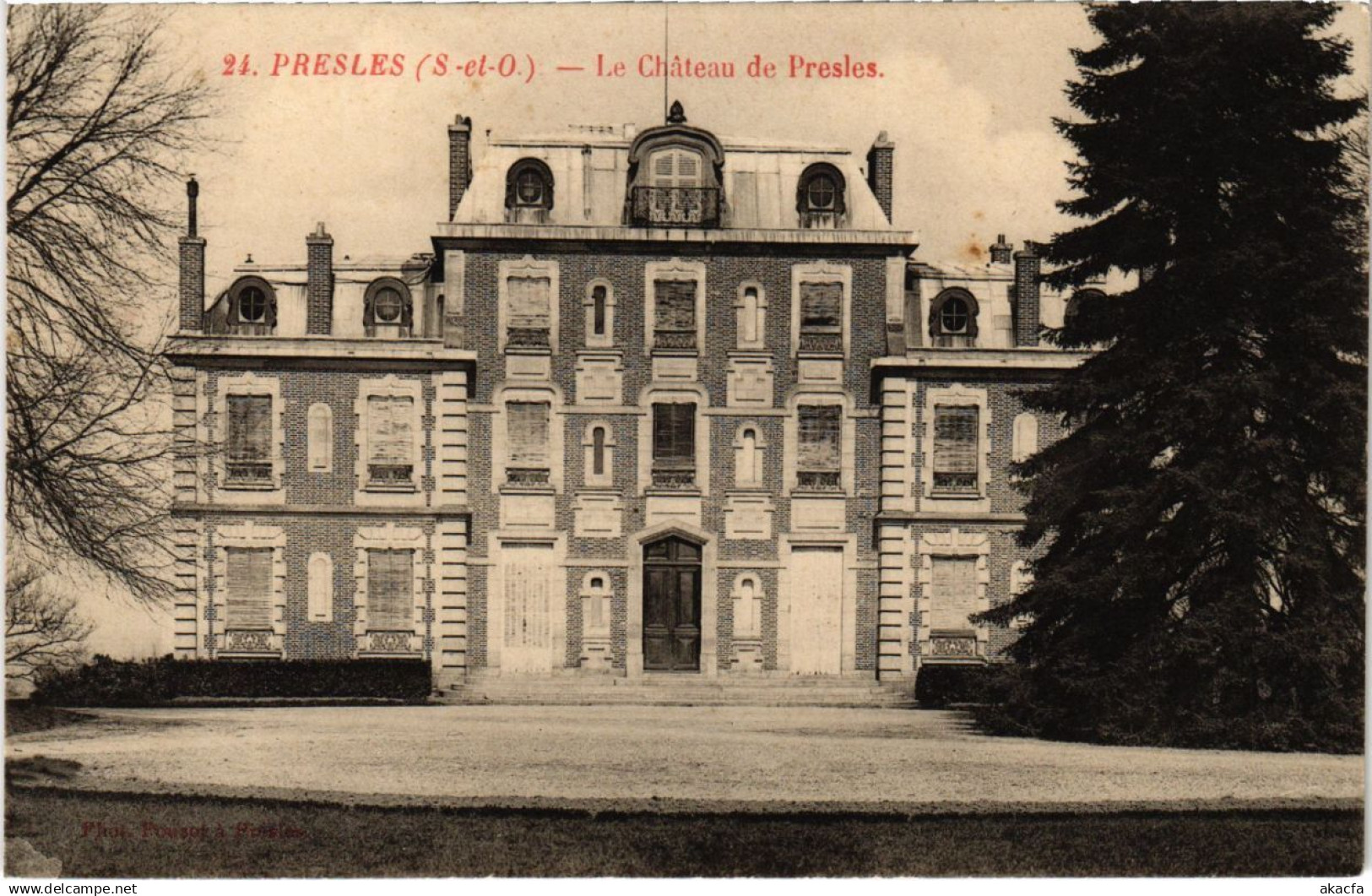 CPA PRESLES - Le Chateau de PRESLES (107454)
