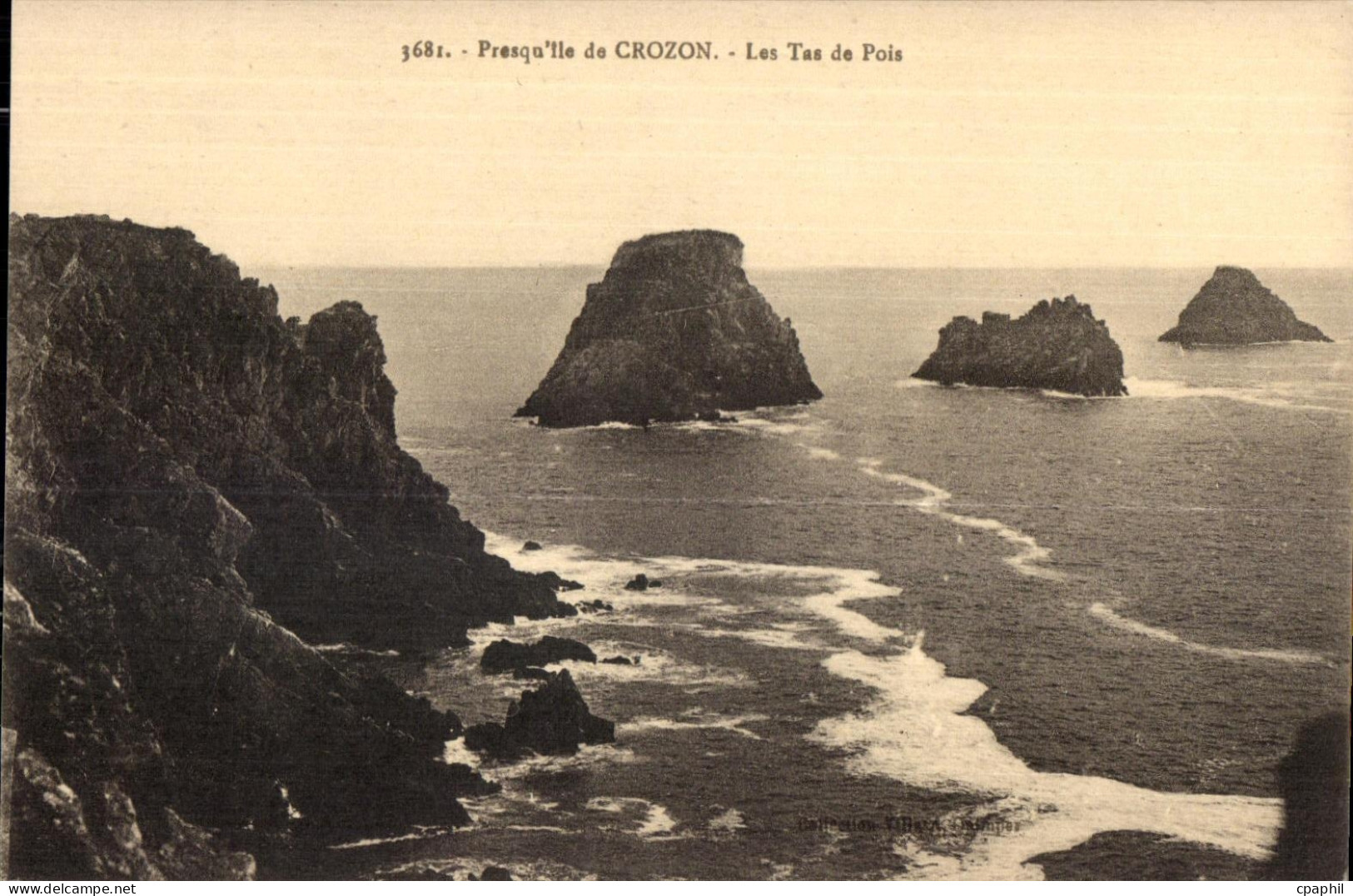 CPA Presqu ile de Crozon les tas de Pois