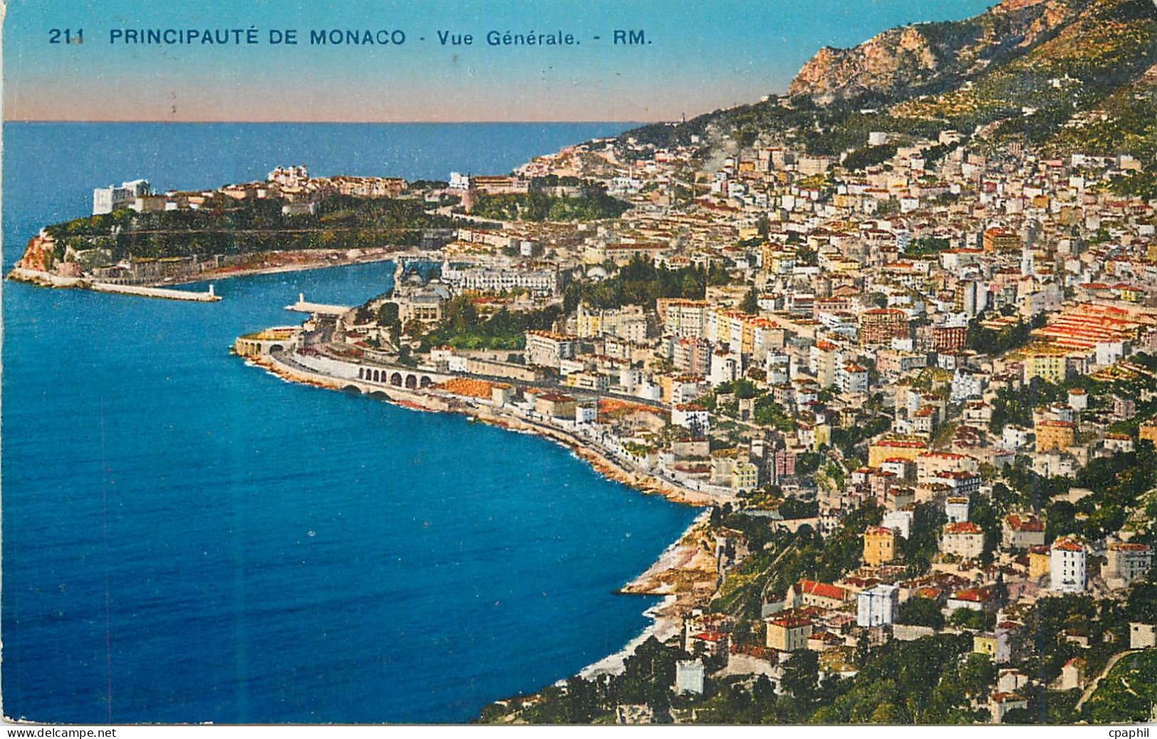 CPA PRINCIPAUTE DE MONACO  Vue Generale