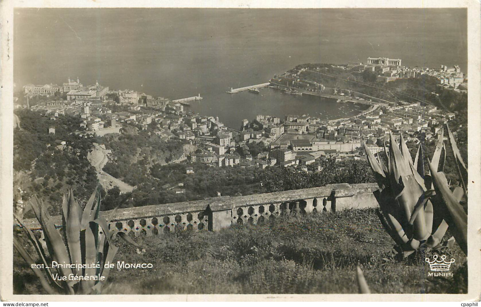CPA Principaute de Monaco - Vue generale