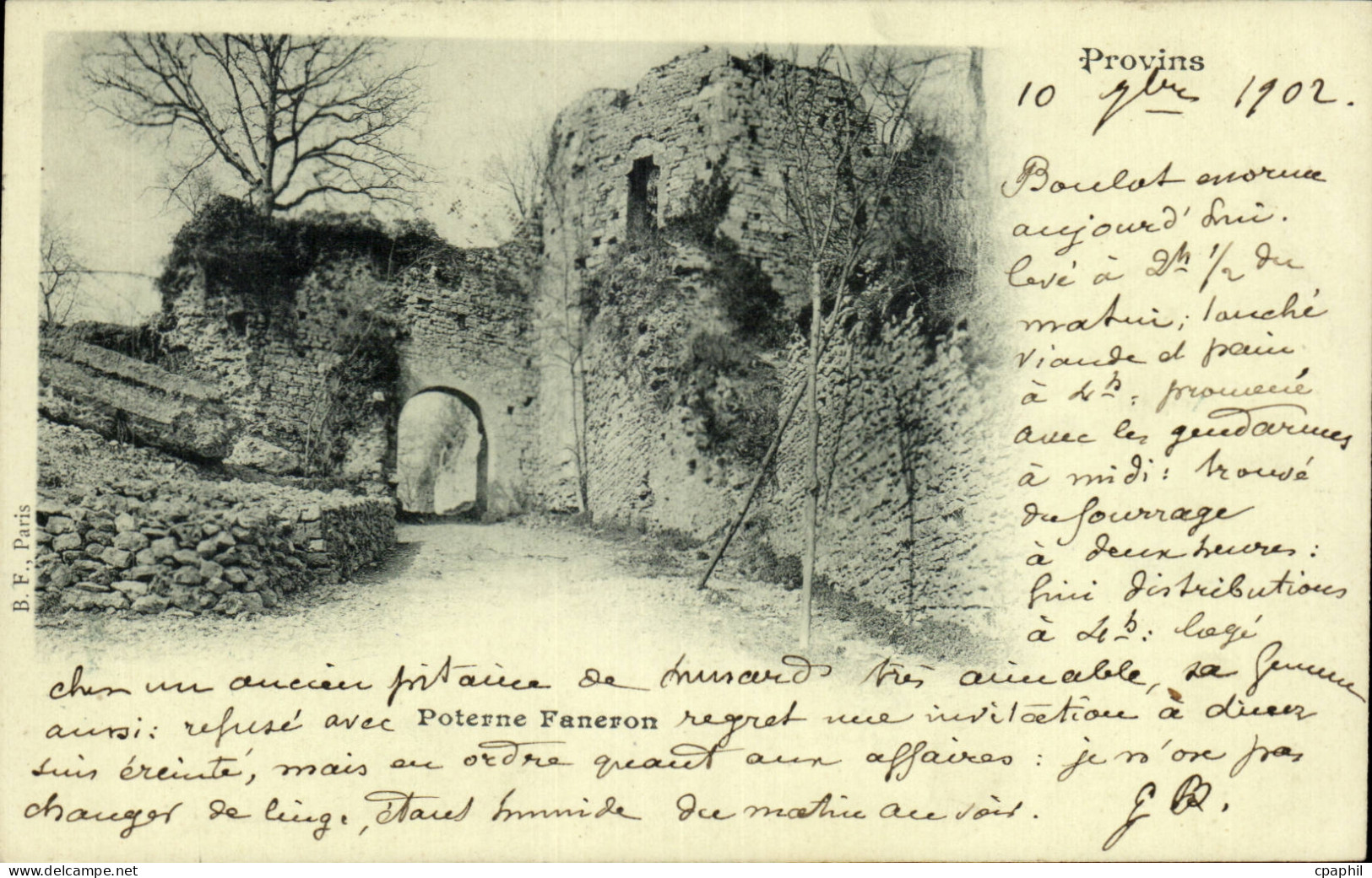 CPA Provins Poterne Faneron