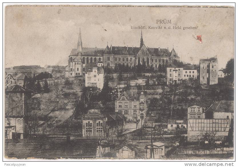 CPA PRÜM - BISCHOFL. KONVIKT V. D. HELD GESEHEN