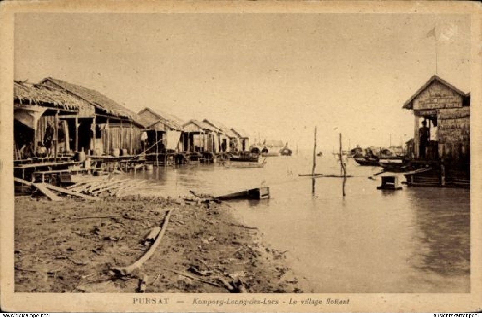 CPA Pursat Kambodscha, schwimmendes Dorf