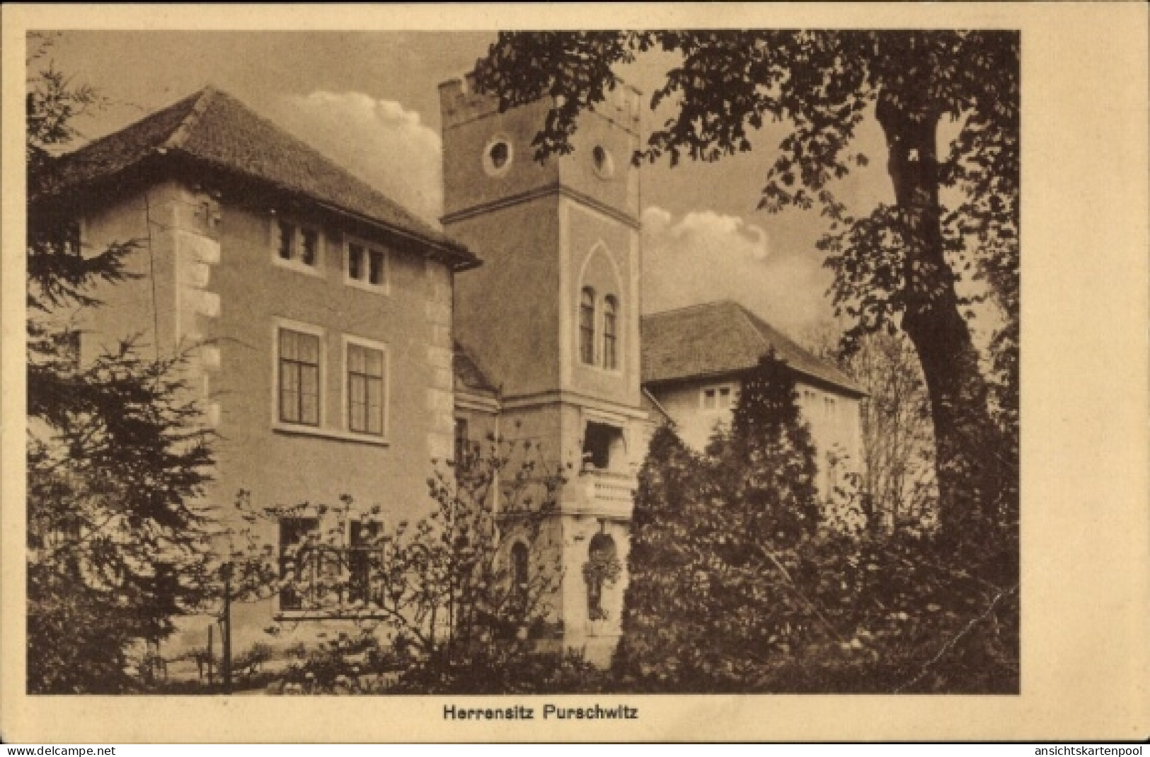 CPA Purschwitz Kubschütz in Sachsen, Herrensitz