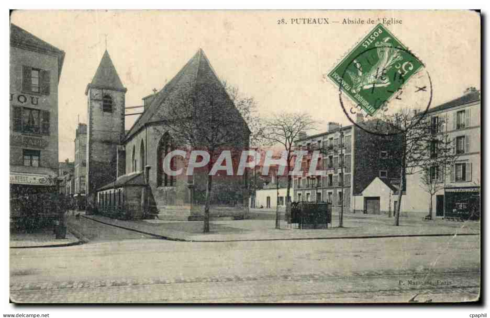 CPA Puteaux Abside de L Eglise