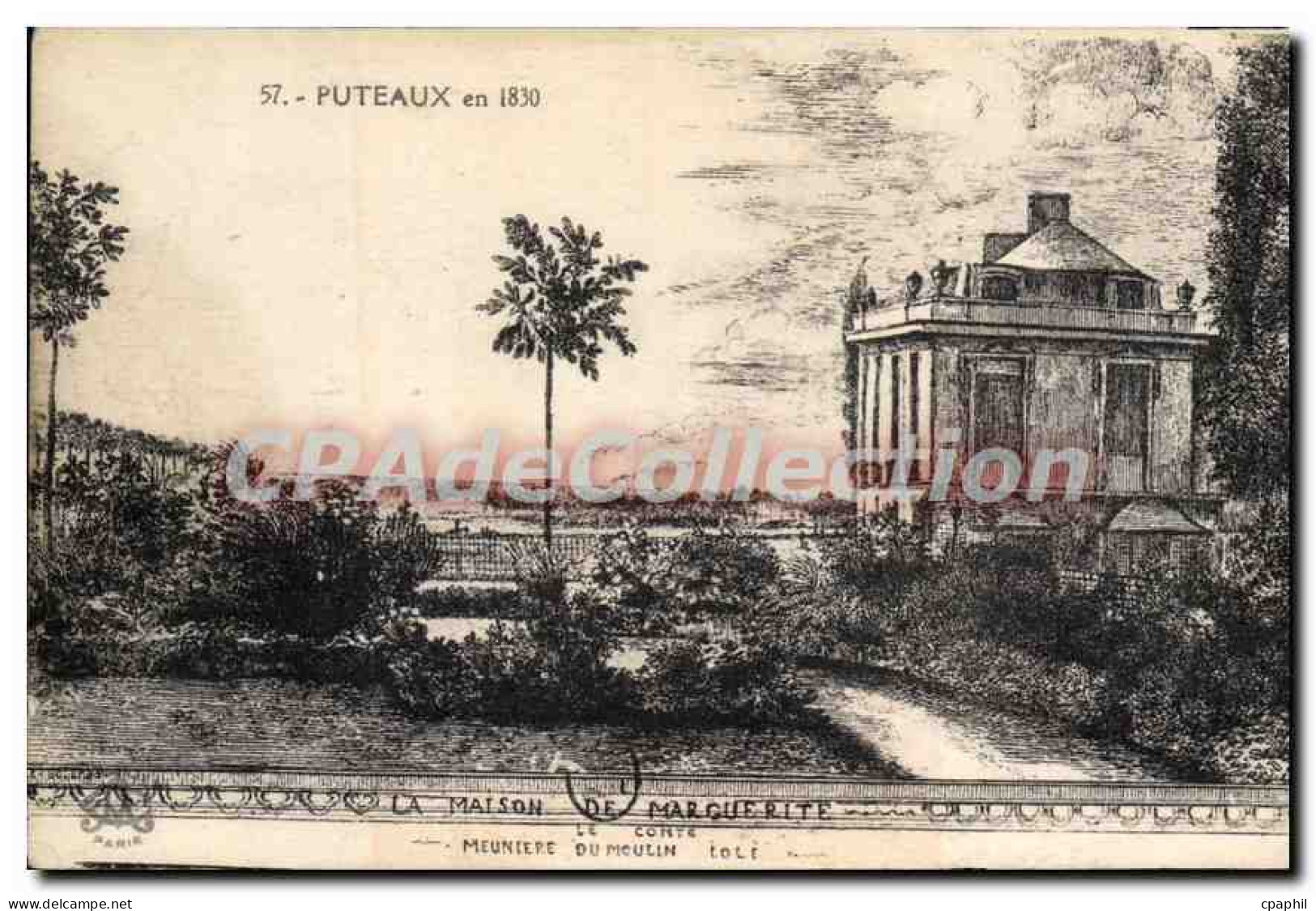 CPA Puteaux en 1830 Maison de Marguerite