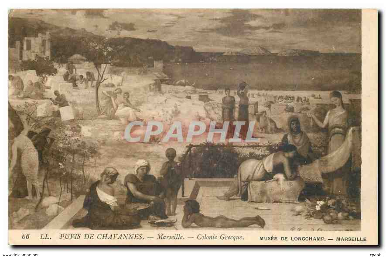CPA Puvis de Chavannes Marseille Colonie Grecque Musee de Longchamp Marseille