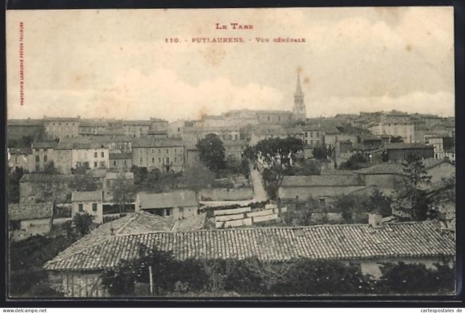 CPA Puylaurens /Tarn, Vue générale