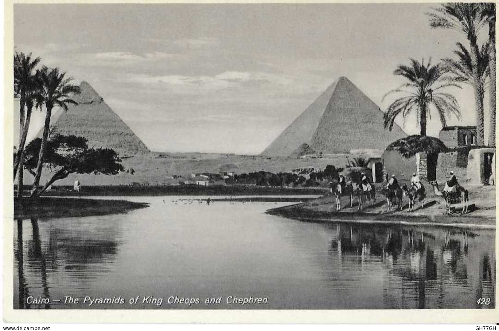 CPA PYRAMIDES CHEOPS/CHEPHREN
