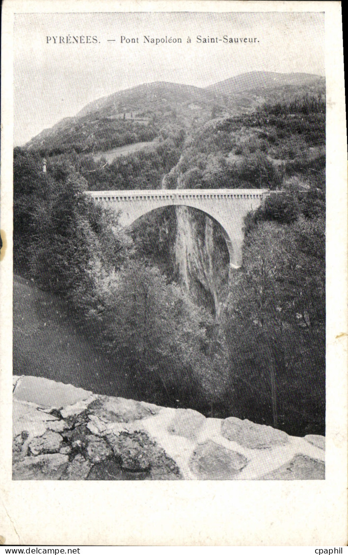 CPA Pyrenees Pont Napoleon a Saint Sauveur