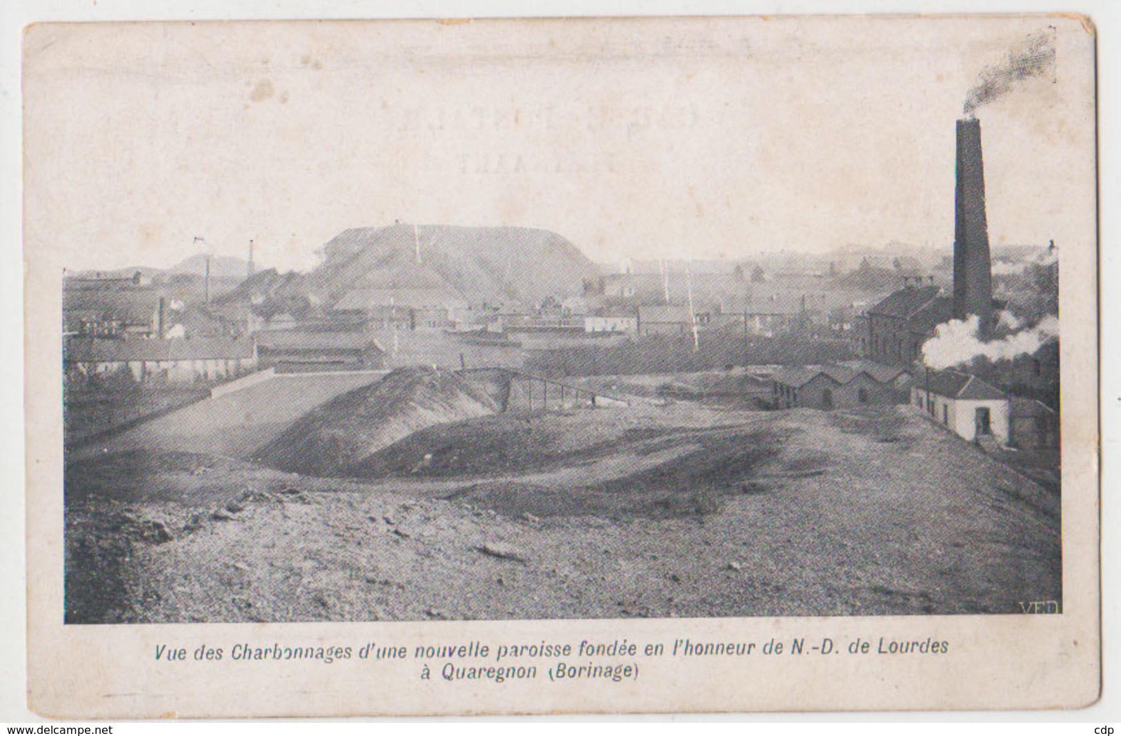 cpa quaregnon  charbonnage