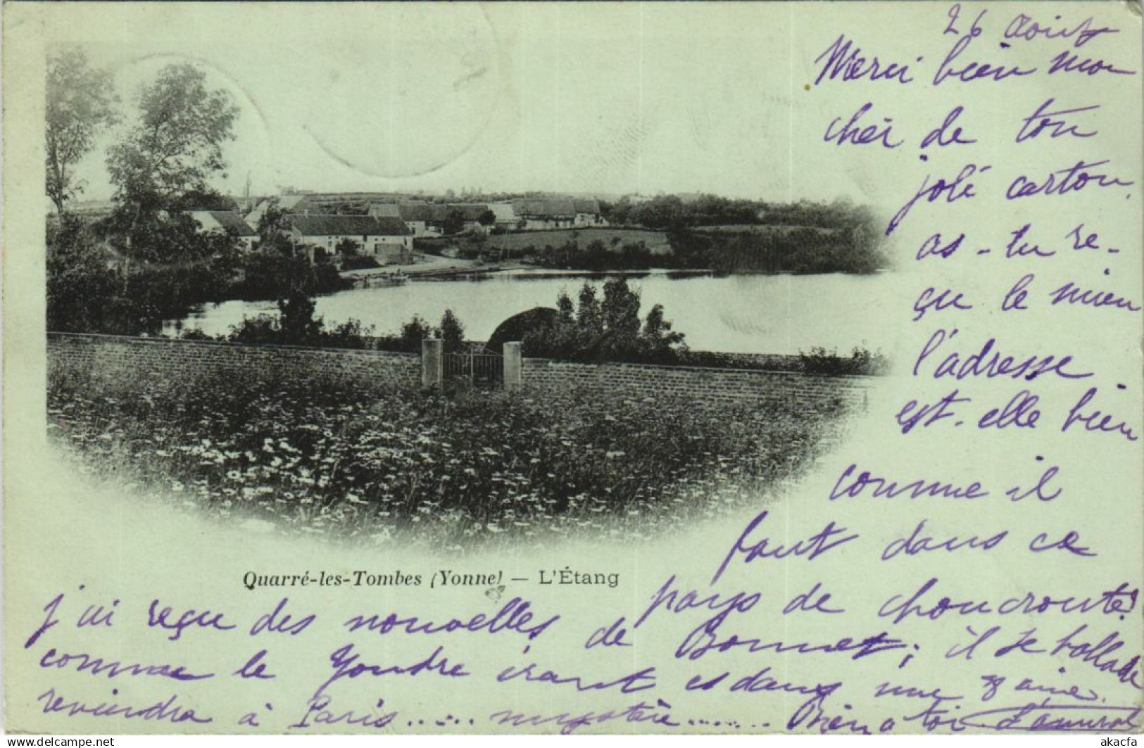 CPA QUARRE-les-TOMBES L'Etang (1197399)