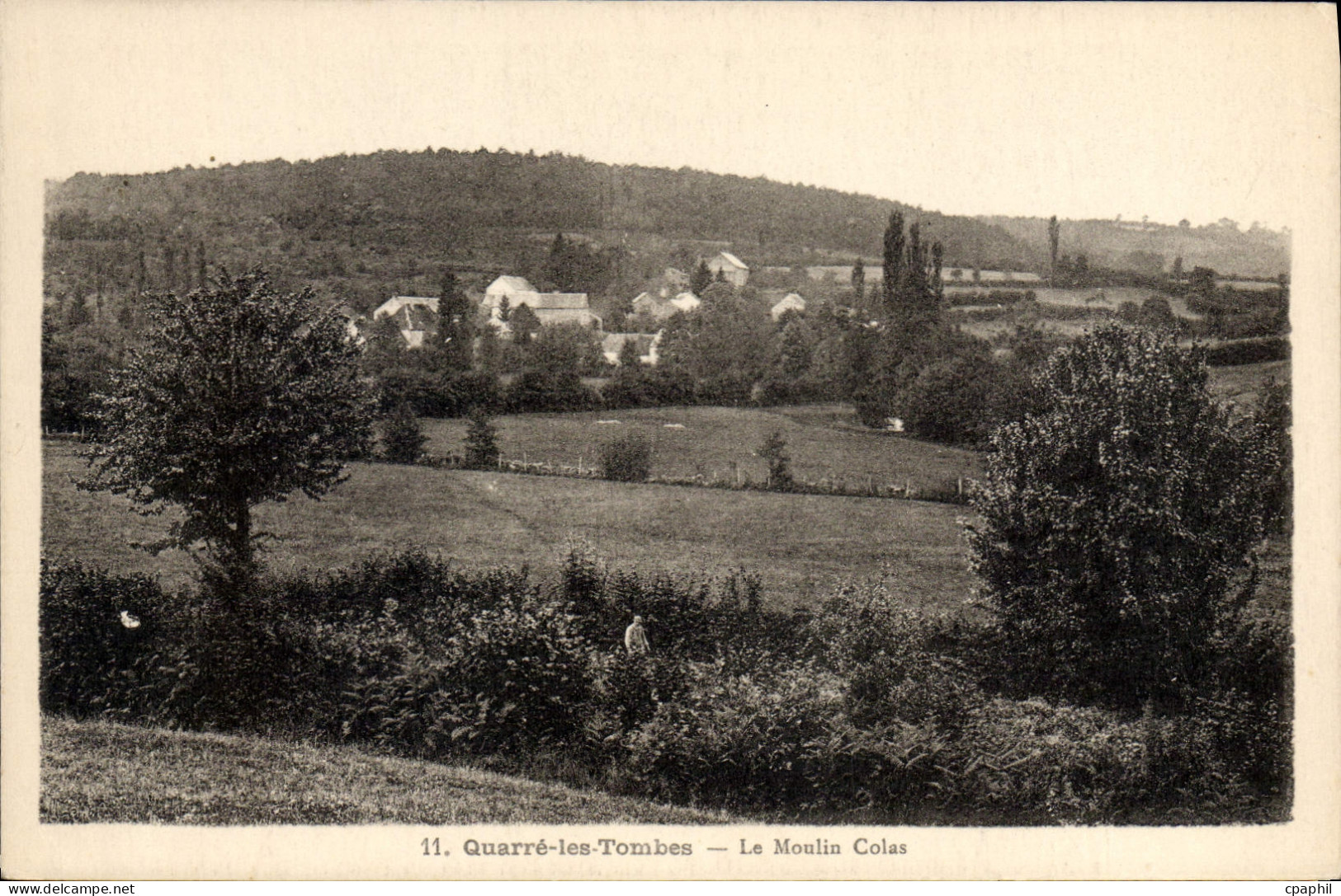 CPA Quarre les Tombes Le Moulin Colas
