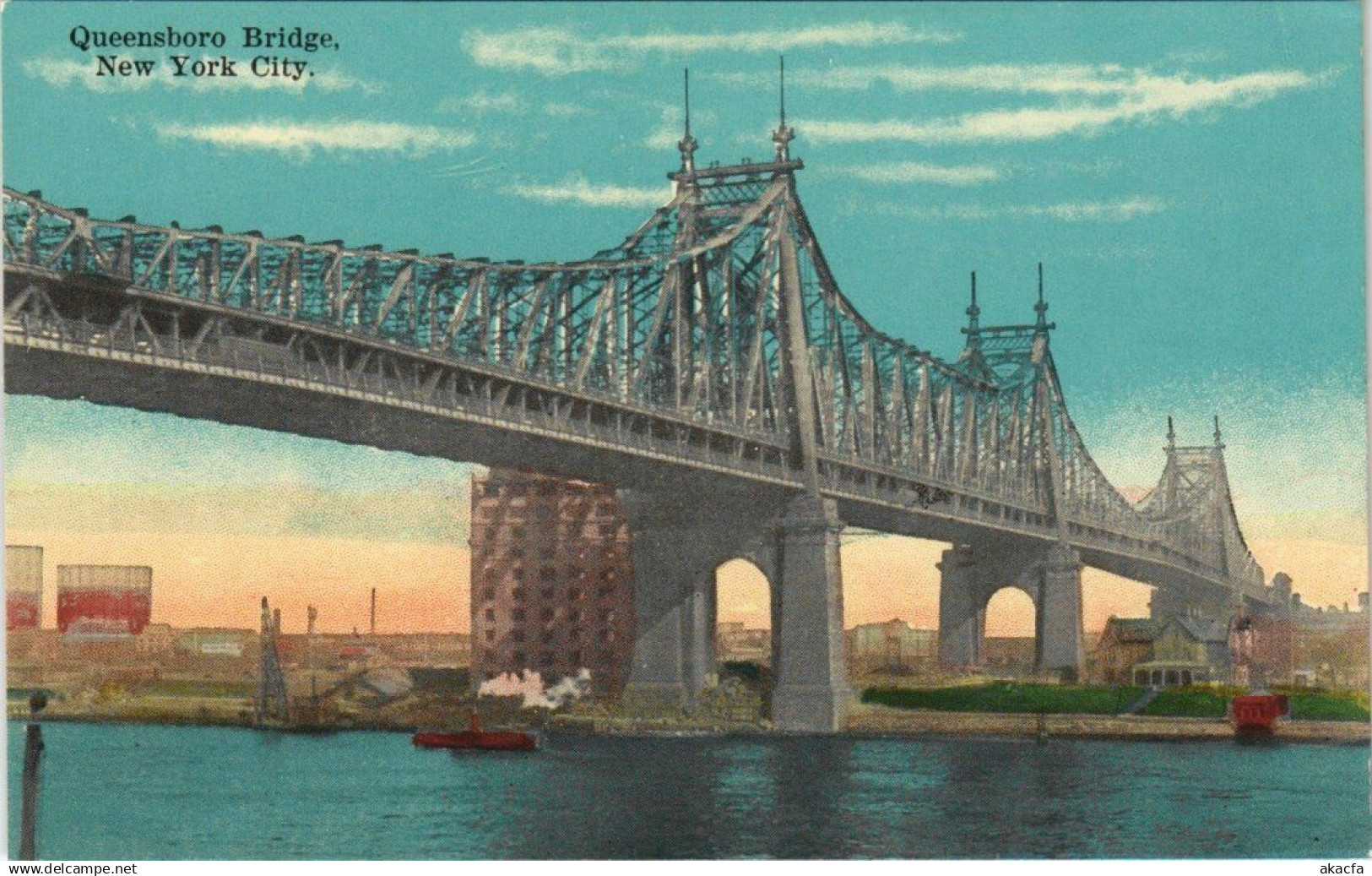 CPA Queensboro Bridge NEW YORK CITY USA (790477)