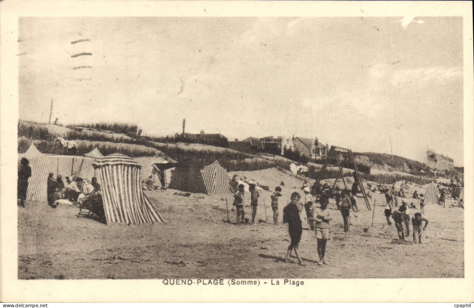 CPA Quend Plage La Plage