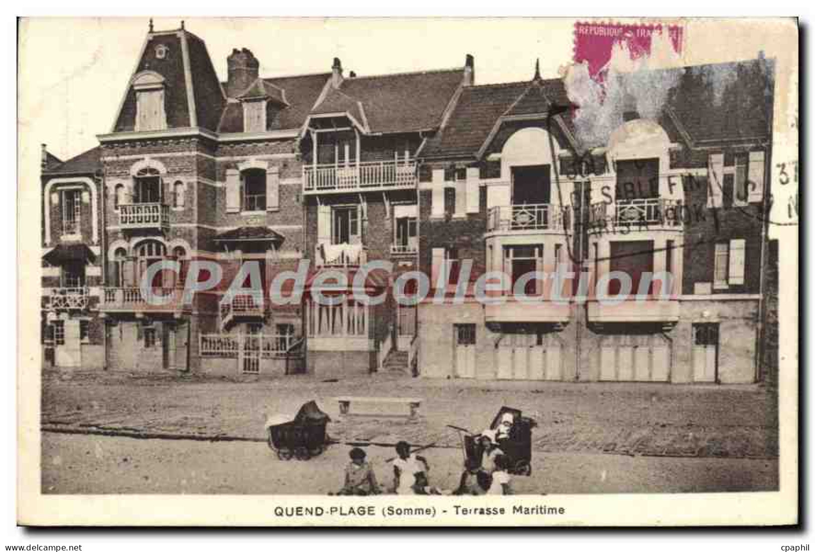 CPA Quend Plage Terrasse Maritime