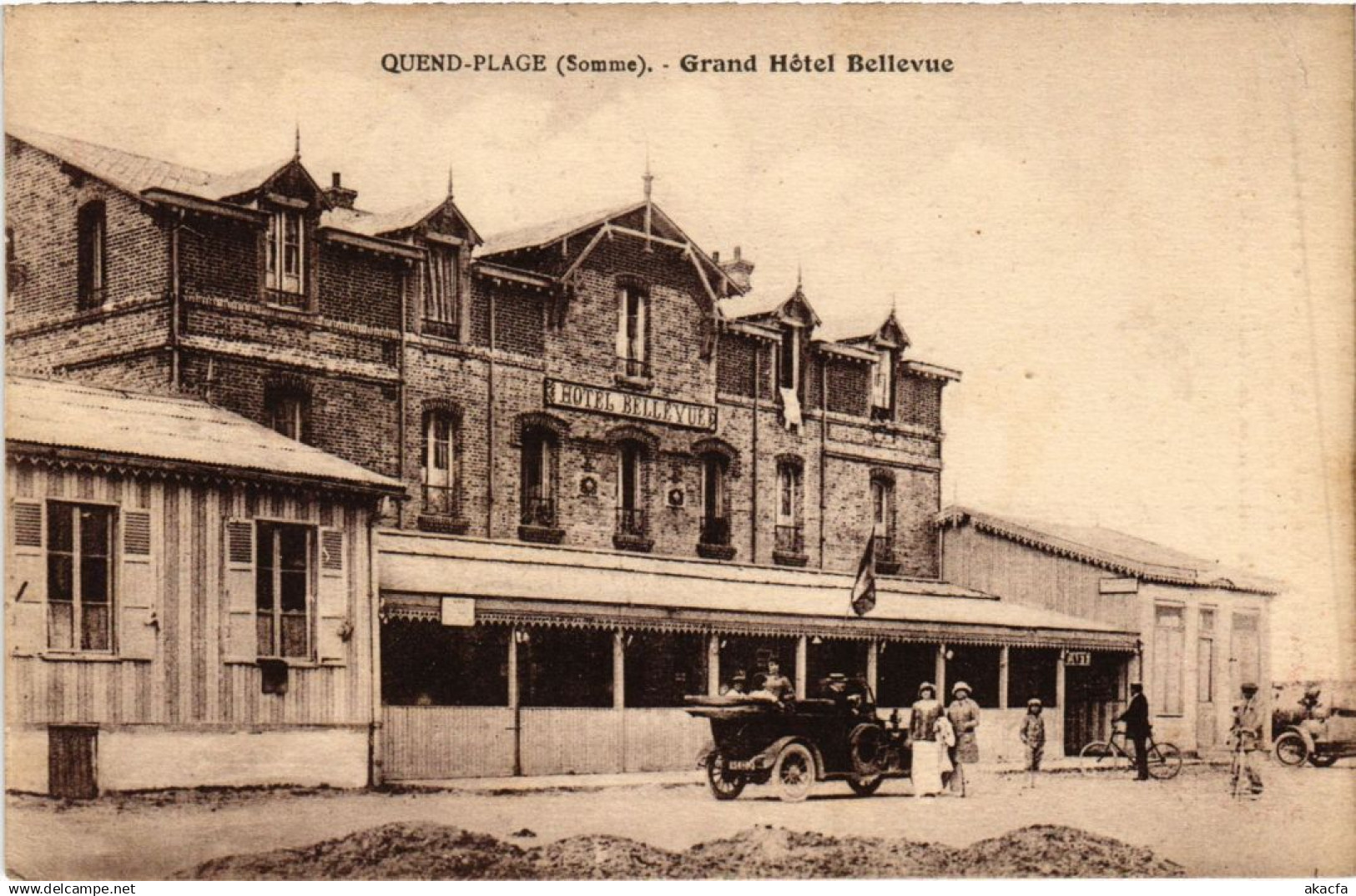 CPA QUEND QUEND-PLAGE - Grand Hotel Bellevue (1291985)