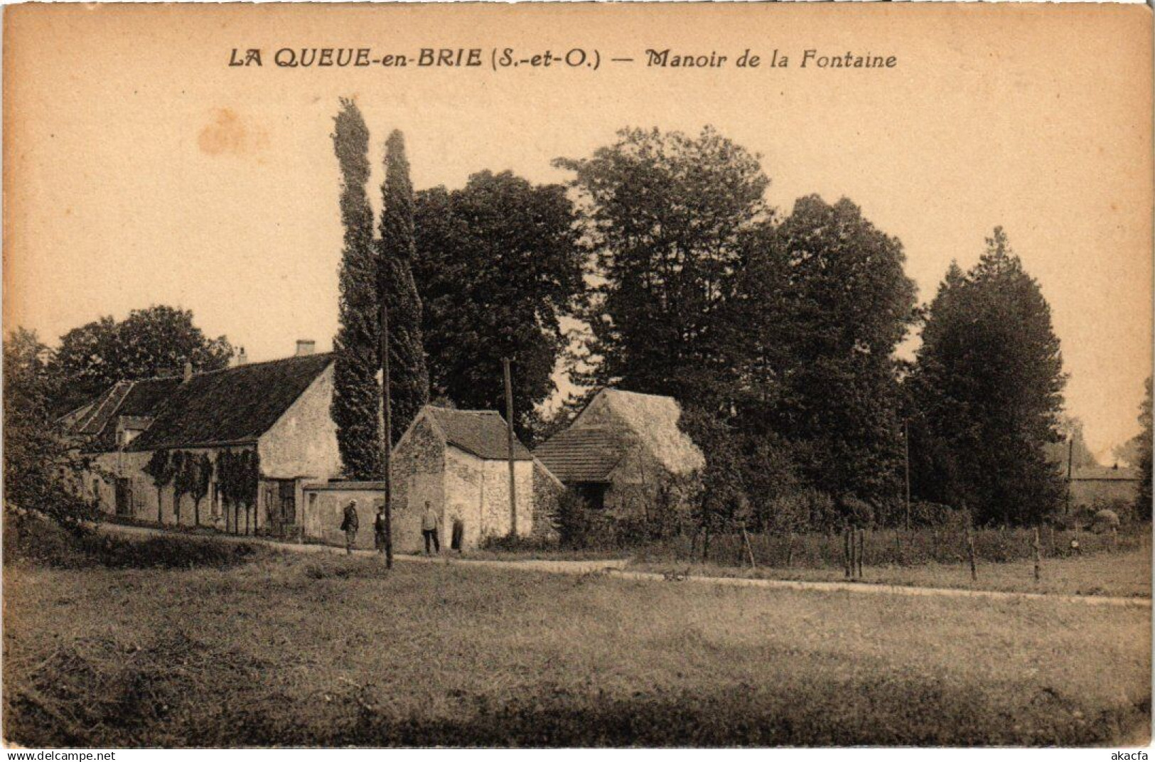 CPA Queue en Brie Manoir de la Fontaine (1364144)