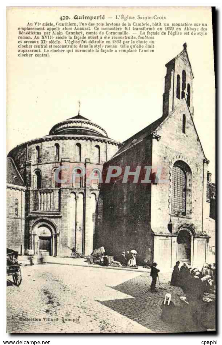 CPA Quimperle Eglise Saint Croix Marche
