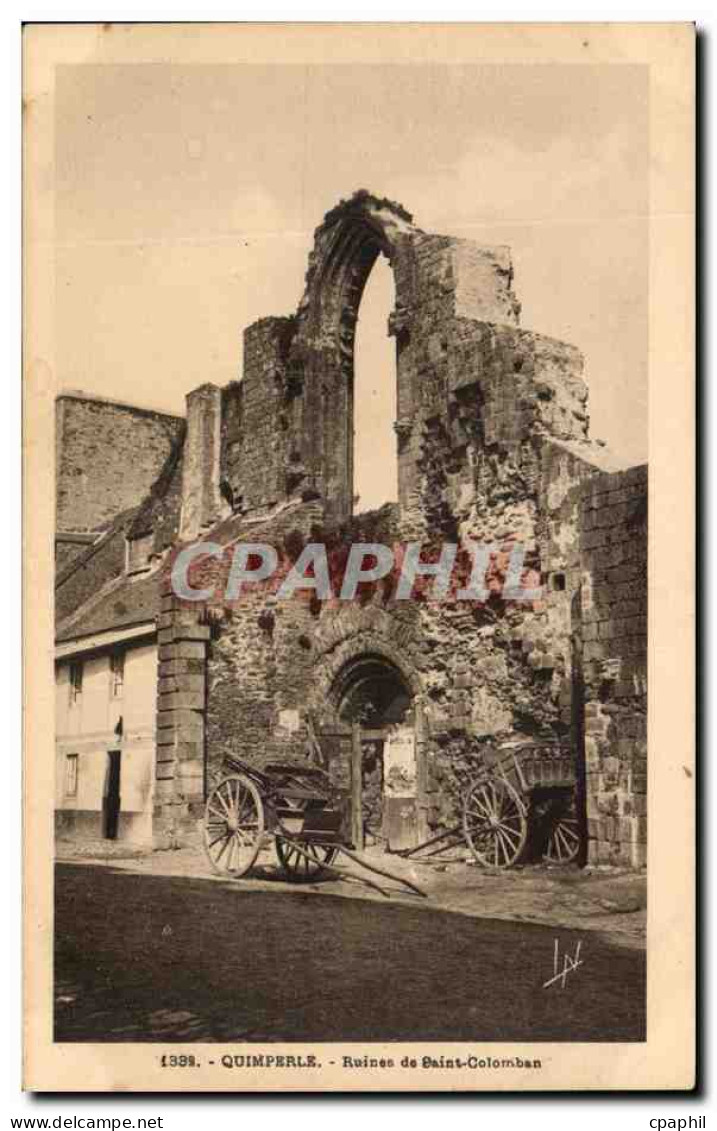 CPA Quimperle Ruines de Saint Colomban