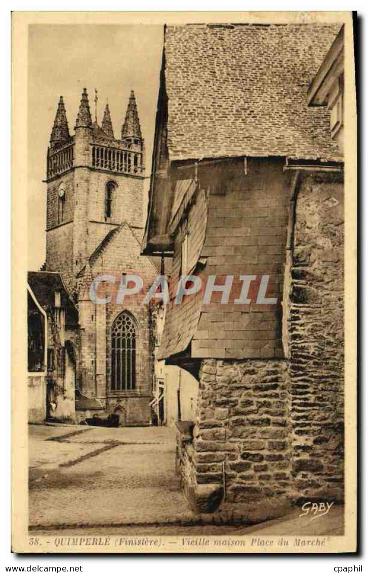 CPA Quimperle Vieille Maison Place Du Marche