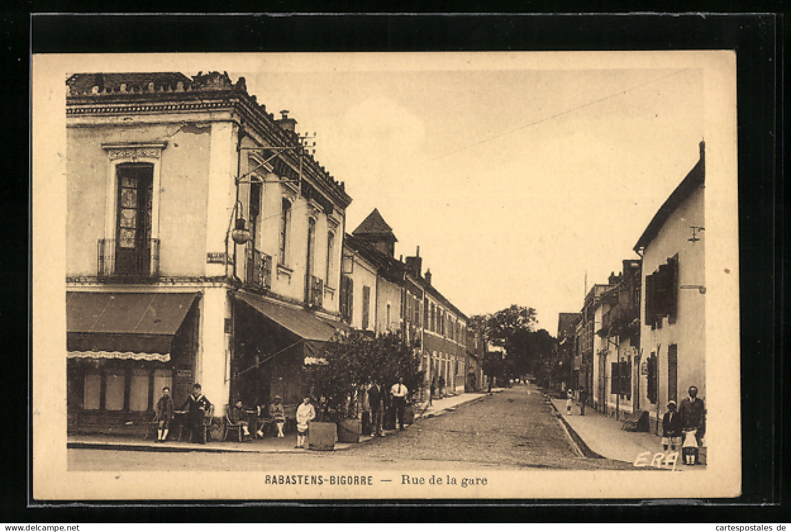 CPA Rabastens-Bigorre, Rue de la Gare