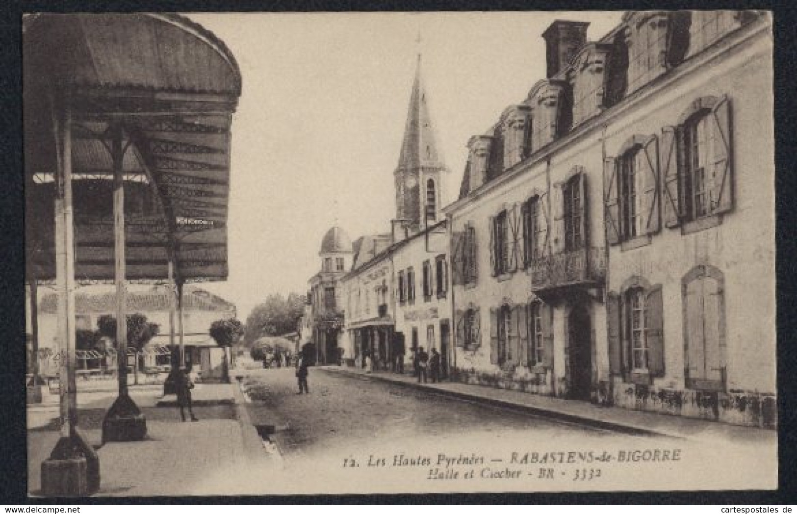 CPA Rabastens-de-Bigorre, Halle et Clocher