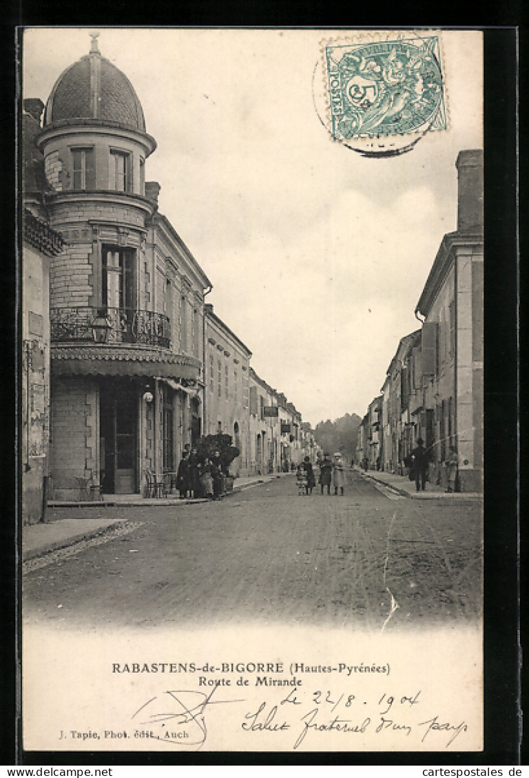 CPA Rabastens-de-Bigorre, Route de Mirande