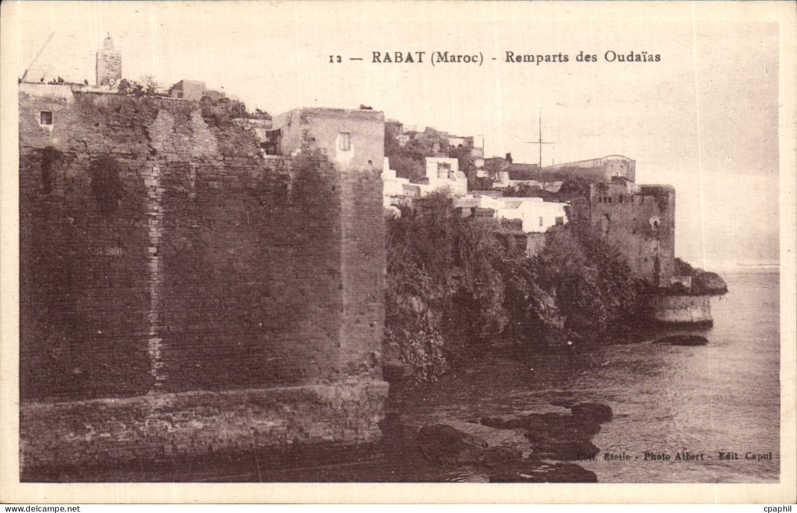 CPA Rabat Remparts des Oudaias
