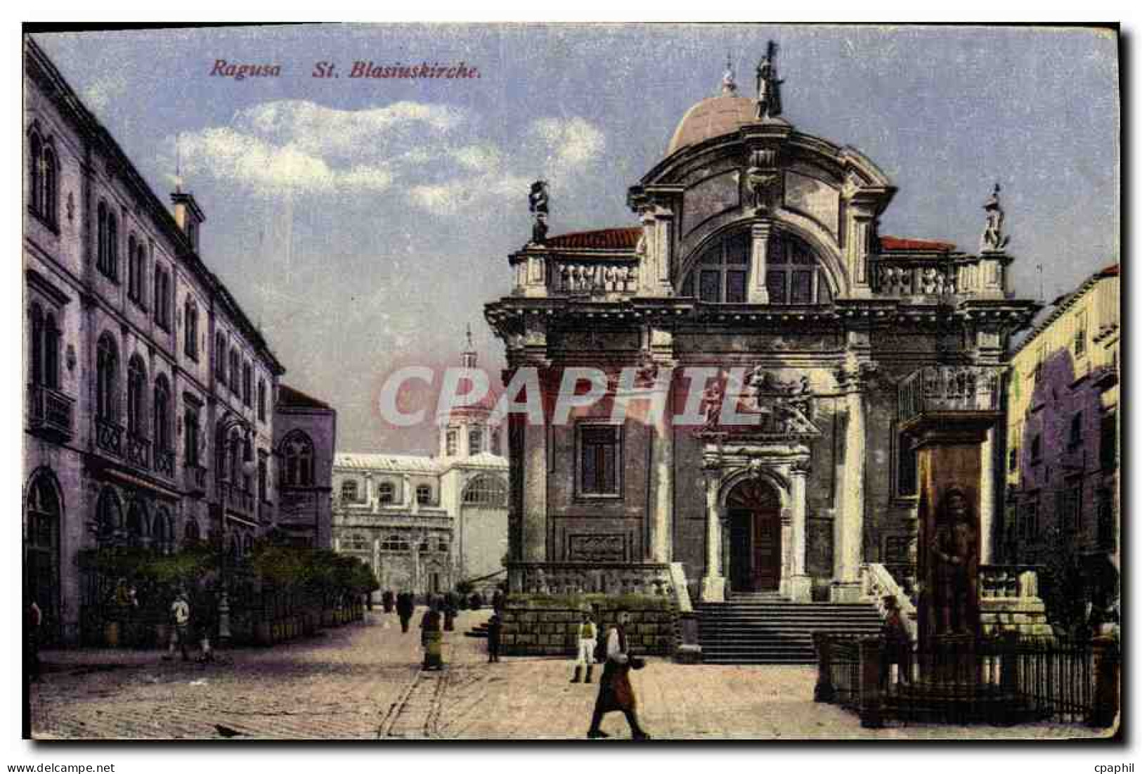 CPA Ragusa St Blasiuskiche Croatie