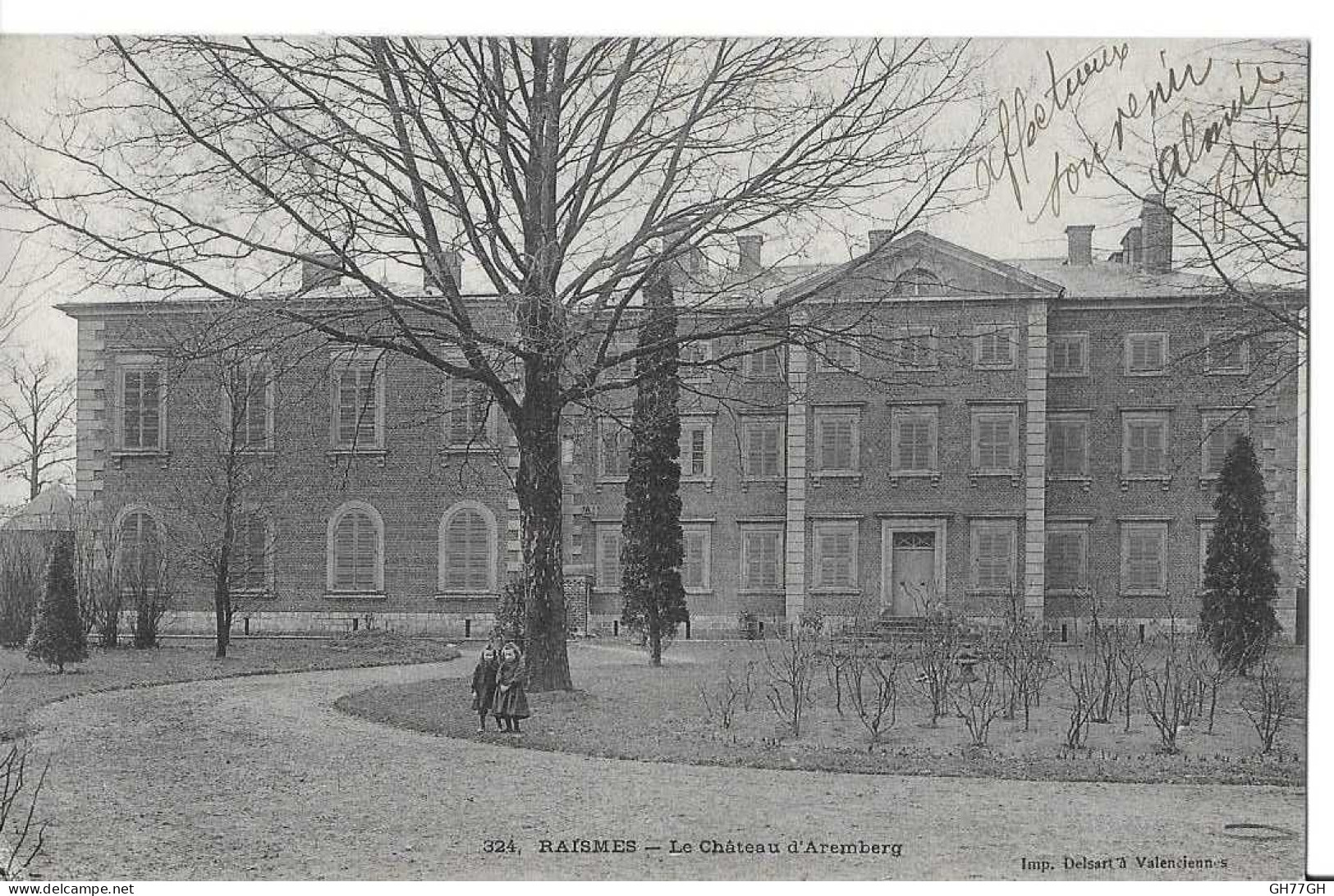 CPA RAISMES CHATEAU D'AREMBERG -circulée 1905