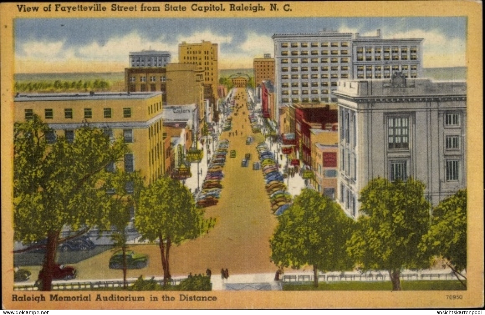 CPA Raleigh North Carolina USA, Fayetteville Street vom State Capitol