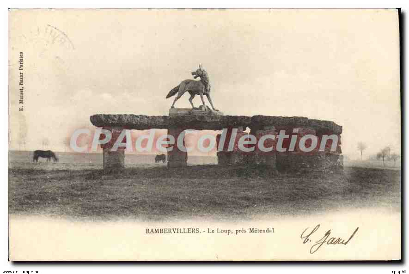CPA Rambervillers Le Loup Près Metendal