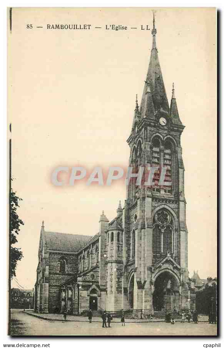 CPA Rambouillet l'eglise