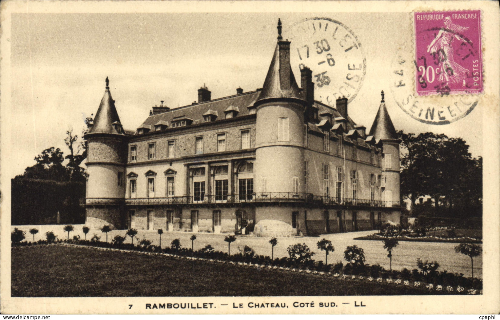 CPA Rambouillet Le Chateau cote Sud