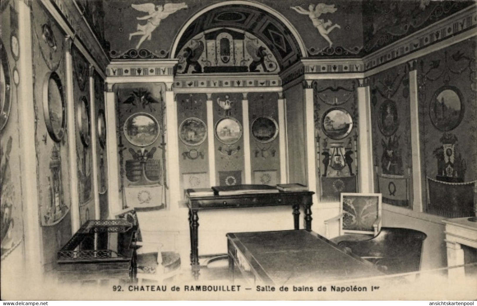 CPA Rambouillet Yvelines, Schloss, Salle de bains de Napoleon Ier