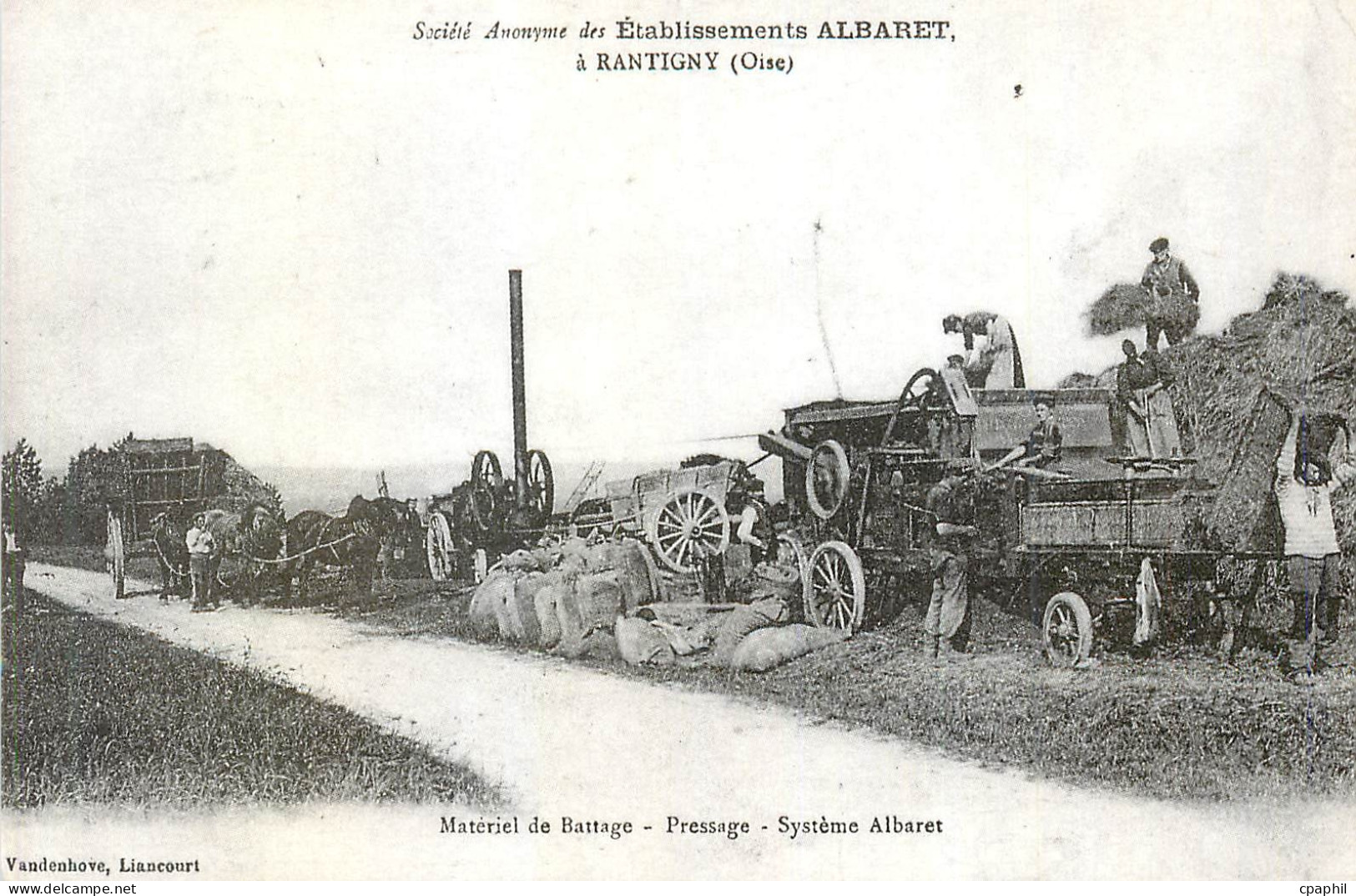 CPA Rantigny (Oise) Societe Anonyme des Etablissements Albaret Materiel de Battage Pressage