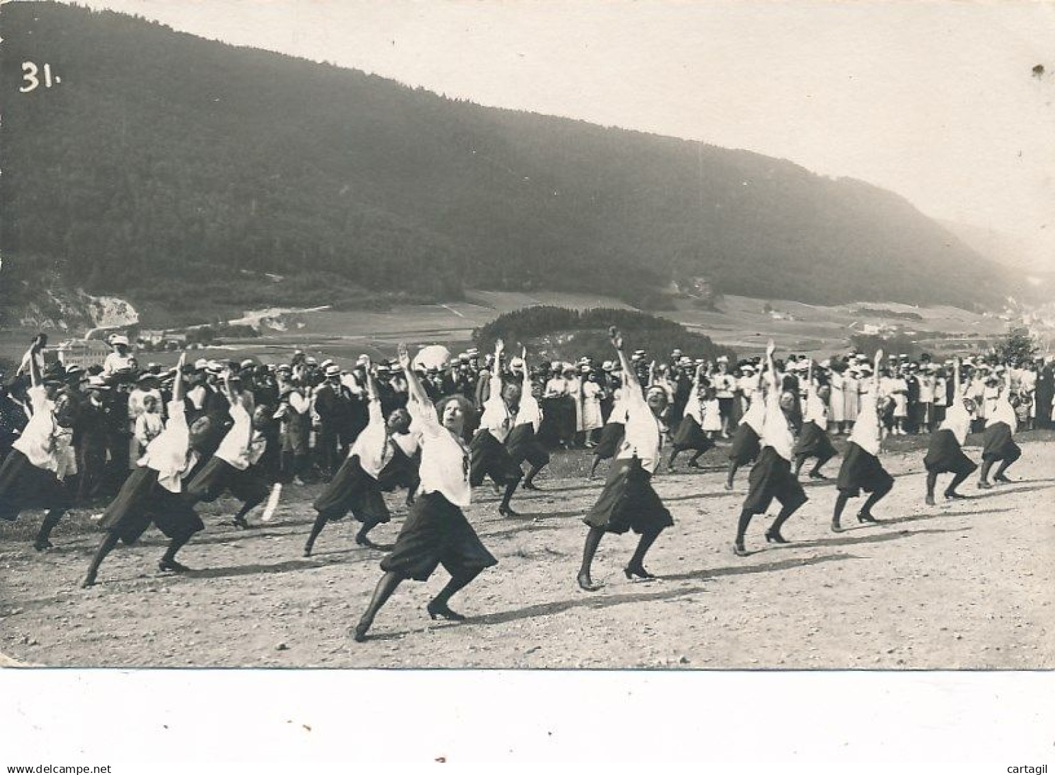CPA-(Rare)- 27489- Suisse -Carte photo centenaire  Villeret en 1919- Livraison offerte