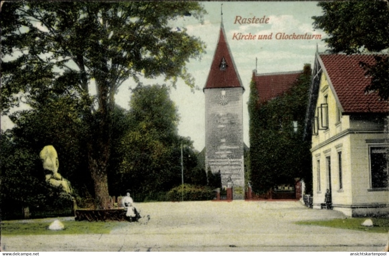 CPA Rastede in Oldenburg, Kirche, Glockenturm