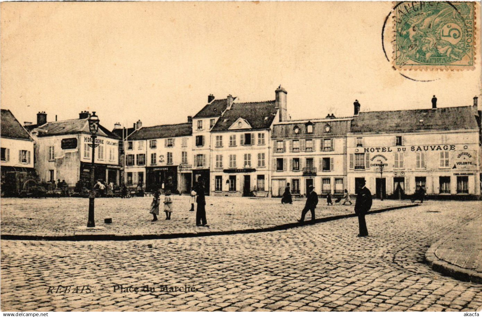 CPA REBAIS - Place du Marché (639032)