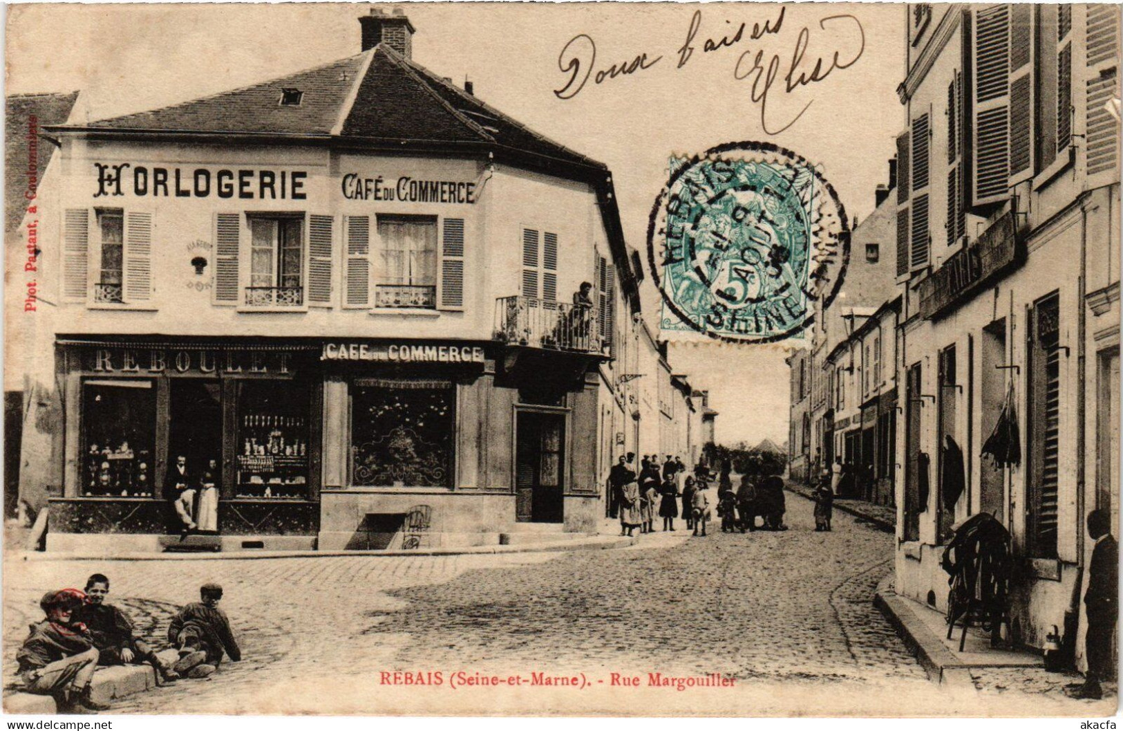 CPA Rebais Rue margouillet (1275927)