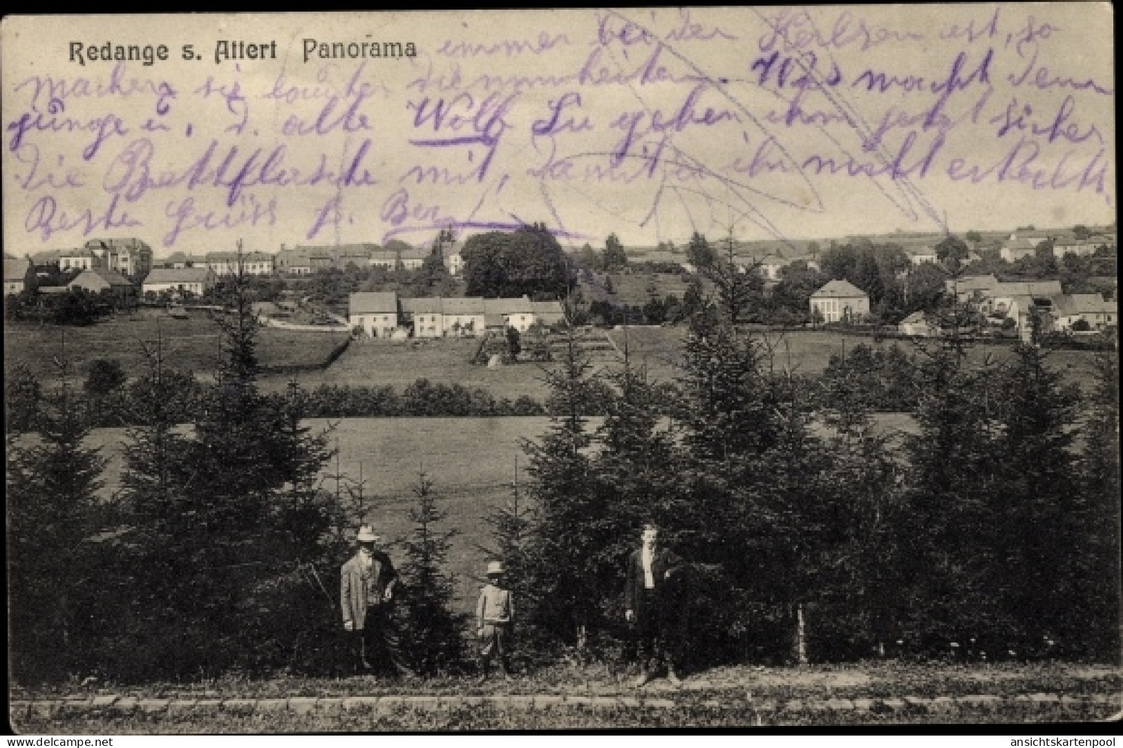 CPA Redingen Rédange sur Attert Luxemburg, Panorama