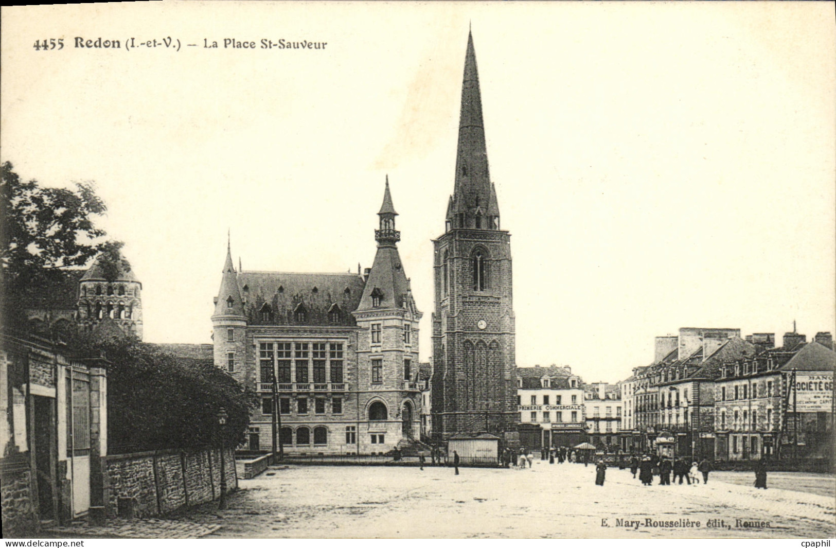 CPA Redon La Place St Sauveur