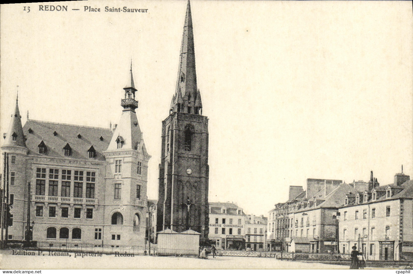 CPA Redon Place Saint Sauveur