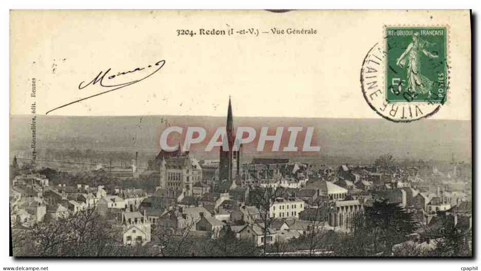 CPA Redon Vue Generale