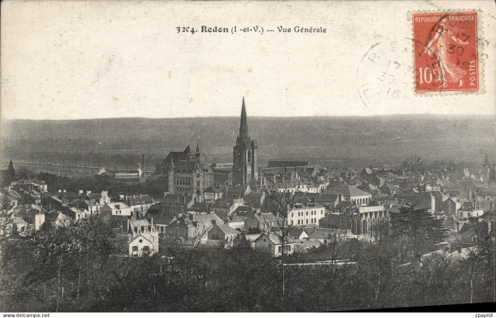 CPA Redon Vue Generale